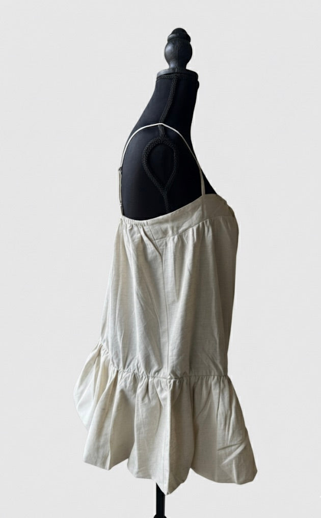 Summer Breeze Cotton Linen Short Dress